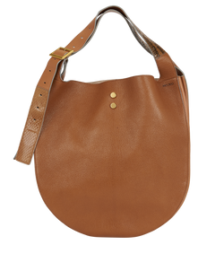 Hobo Bag, Leather/ Snake, Tan, DB, 3*